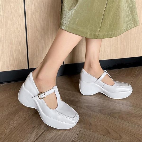 dress shoes pxelena japanese women t strap wedge high heels genuine leather thick sole platform pumps 2022 spring autumn punk gothic, Black
dress shoes pxelena japanese women t strap wedge high heels genuine leather thick sole platform pumps 2022 spring autumn punk gothic, Black
