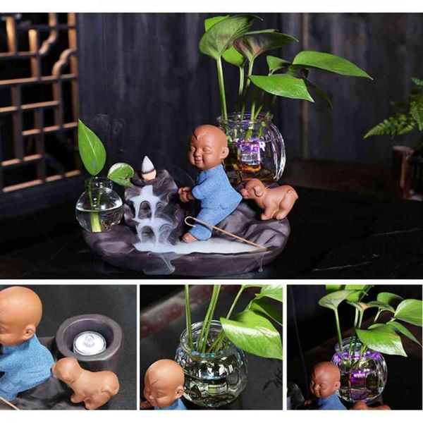 fragrance lamps the little monk ceramic backflow incense burner smoke waterfall stick holder creative home decor crafts censer
fragrance lamps the little monk ceramic backflow incense burner smoke waterfall stick holder creative home decor crafts censer