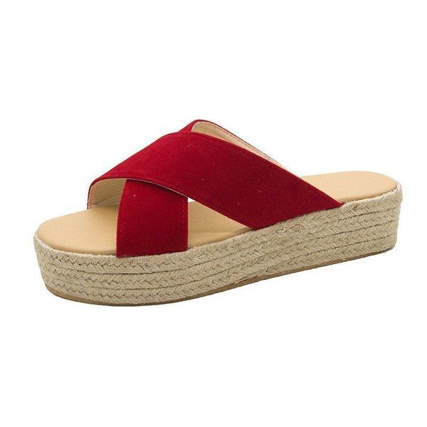 slippers women's outer wear sandals cross-flip flops large size non-slip straw weave design street beach shoes 2021 summer, Black
slippers women's outer wear sandals cross-flip flops large size non-slip straw weave design street beach shoes 2021 summer, Black