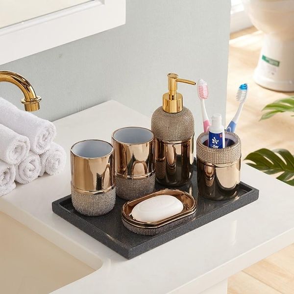 bath accessory set european resin bathroom accessories gilded relief craft deskhand sanitizer container bathrooms creative five-piece se
bath accessory set european resin bathroom accessories gilded relief craft deskhand sanitizer container bathrooms creative five-piece se