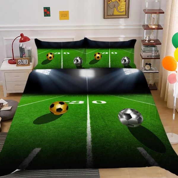 bedding set double bed green football print king size duvet cover home use full single unique design quilt sets
bedding set double bed green football print king size duvet cover home use full single unique design quilt sets