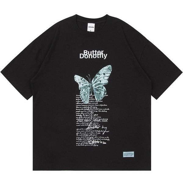 men's t-shirts summer men short sleeve tshirts hip hop butterfly letter graphic print t-shirt streetwear harajuku casual cotton loose, White;black
men's t-shirts summer men short sleeve tshirts hip hop butterfly letter graphic print t-shirt streetwear harajuku casual cotton loose, White;black