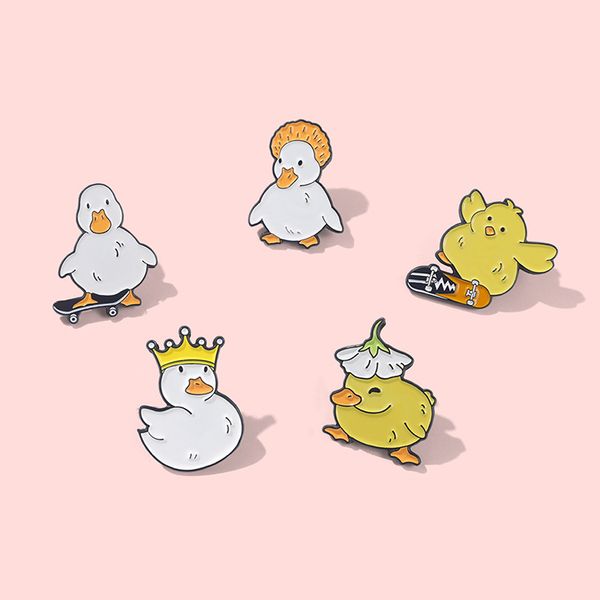 cartoon skateboard duck brooch set 5pcs animal enamel paint badges for girls pin shirt jewelry gift clothes accessories, Gray
cartoon skateboard duck brooch set 5pcs animal enamel paint badges for girls pin shirt jewelry gift clothes accessories, Gray