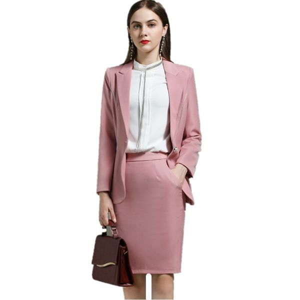 two piece dress office ladies women pink 2 set single button blazer skirt jacket midi suits outerwear coat, White
two piece dress office ladies women pink 2 set single button blazer skirt jacket midi suits outerwear coat, White