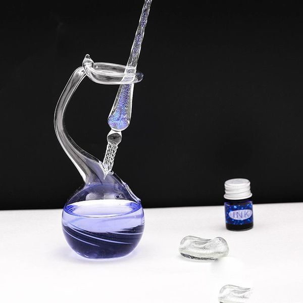 fountain pens handcraft all-clear glass inkwell dip pen holder furniture decoration creative design stationery supply drop
fountain pens handcraft all-clear glass inkwell dip pen holder furniture decoration creative design stationery supply drop