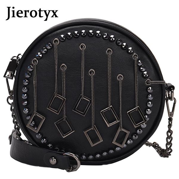 evening bags jierotyx black punk rivet pu leather crossbody women 2021 fashion round chain purses handbags travel messenger bag clutche
evening bags jierotyx black punk rivet pu leather crossbody women 2021 fashion round chain purses handbags travel messenger bag clutche