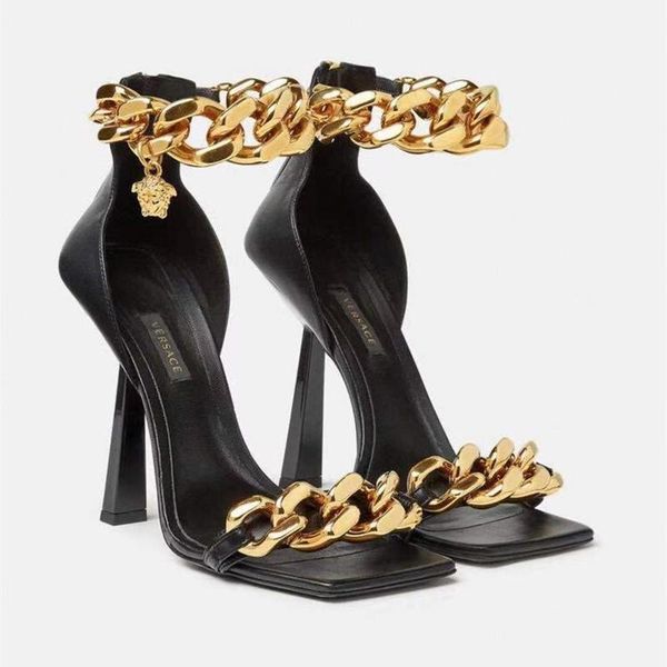 sandals wedding women summer ins fashion metal ankle chain high-heel shoes sandalias de mujer black woman pumps
sandals wedding women summer ins fashion metal ankle chain high-heel shoes sandalias de mujer black woman pumps