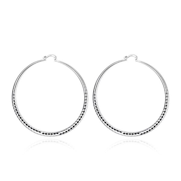 hoop & huggie diameter 7.1cm hyperbole classic 925 sterling silver simple big pattern circle earrings for women jewelry pendientes, Golden;silver
hoop & huggie diameter 7.1cm hyperbole classic 925 sterling silver simple big pattern circle earrings for women jewelry pendientes, Golden;silver