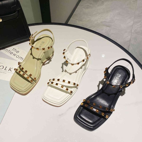 sandal versatile 2021 summer fairy style thick bottom slope heel fashion high-heeled rivet beach sho 5550-20, Black
sandal versatile 2021 summer fairy style thick bottom slope heel fashion high-heeled rivet beach sho 5550-20, Black