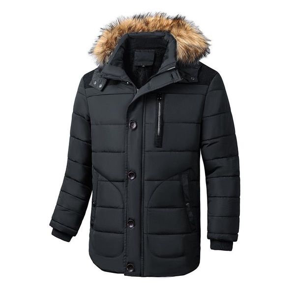 men's down & parkas winter jacket fur collar padded outerwear hooded coat husband fleece parka windbreaker male thick warm men overcoat, Black
men's down & parkas winter jacket fur collar padded outerwear hooded coat husband fleece parka windbreaker male thick warm men overcoat, Black