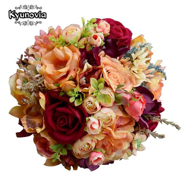 wedding flowers kyunovia silk flower dahlia bouquet wild bridesmaid bouquets roses orange accents 3pcs set bridal fe82
wedding flowers kyunovia silk flower dahlia bouquet wild bridesmaid bouquets roses orange accents 3pcs set bridal fe82