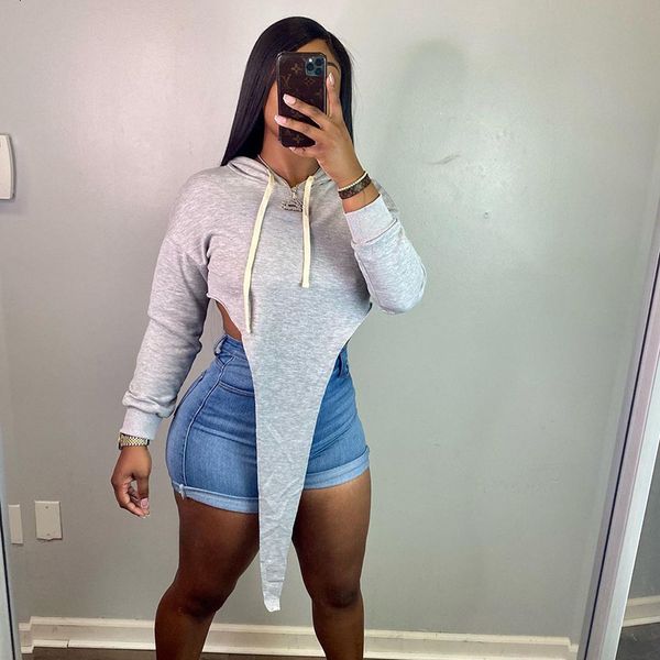 women hoodie cropped hoodies clothing long sleeve solid color hooded sweatshirt streetwear fashion asymmetrical crop pullover, Black
women hoodie cropped hoodies clothing long sleeve solid color hooded sweatshirt streetwear fashion asymmetrical crop pullover, Black