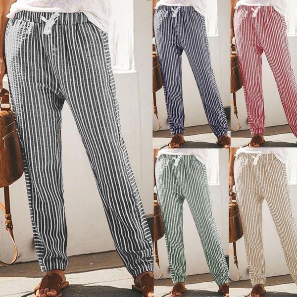women's pants & capris 2021 cotton and linen striped casual comfortable straight wide-leg trousers womens, Black;white
women's pants & capris 2021 cotton and linen striped casual comfortable straight wide-leg trousers womens, Black;white