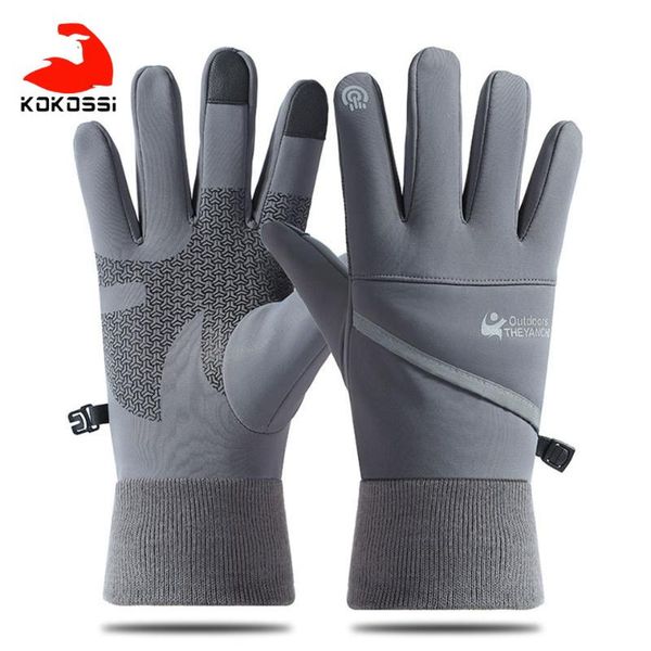 cycling gloves kokossi high-density carbon fiber fabric windproof waterproof inner velvet touch screen design, Black
cycling gloves kokossi high-density carbon fiber fabric windproof waterproof inner velvet touch screen design, Black