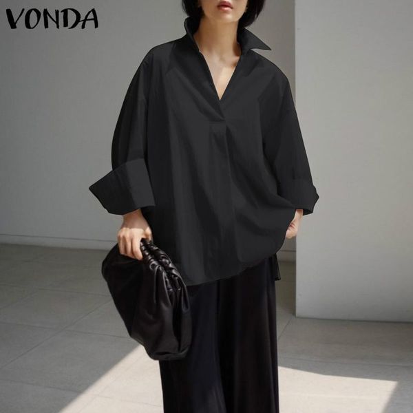 women's autumn blouse shirts female long vonda fashion tunic 2021 casual lapel irregular blusas oversized blouses &, White
women's autumn blouse shirts female long vonda fashion tunic 2021 casual lapel irregular blusas oversized blouses &, White