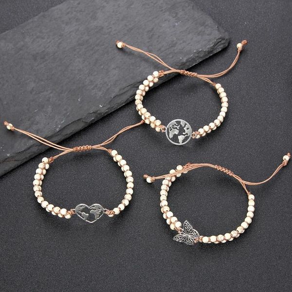 beaded, strands women natural stone charm bracelet map heart butterfly pendant woven luxury designer charms for bracelets, Black
beaded, strands women natural stone charm bracelet map heart butterfly pendant woven luxury designer charms for bracelets, Black