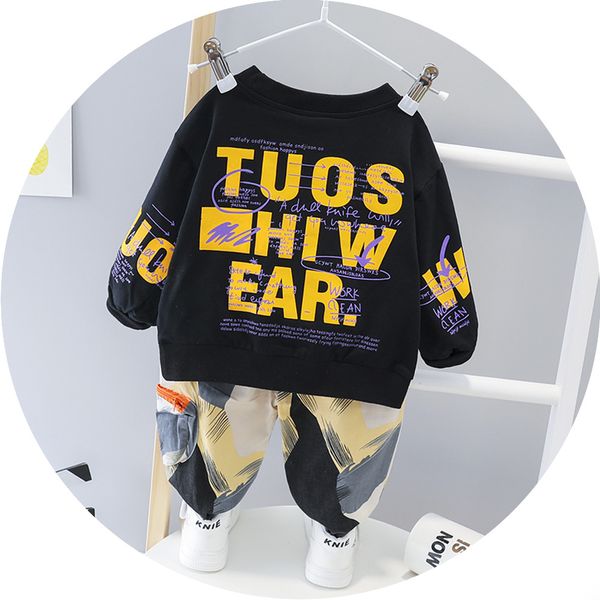 Autumn Baby Girls Boys Clothes Sets Infant Cotton Suits Casual Style Cartoon Kids T Shirt+camouflage Pants Toddler kids Clothes, Black
Autumn Baby Girls Boys Clothes Sets Infant Cotton Suits Casual Style Cartoon Kids T Shirt+camouflage Pants Toddler kids Clothes, Black
