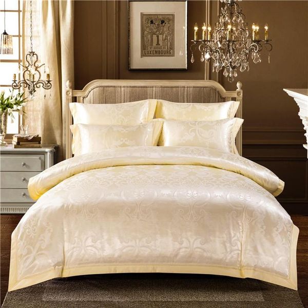 4pcs jacquard satin silky luxury bedding set cotton soft duvet cover 1 bed sheet 2 pillowcases king size fitted sets
4pcs jacquard satin silky luxury bedding set cotton soft duvet cover 1 bed sheet 2 pillowcases king size fitted sets