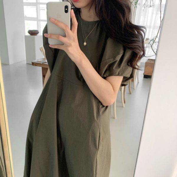 casual dresses korea women summer vintage long a-line dress puff sleeve slim waist loose maxi sundress brief solid color1 ice8, Black;gray
casual dresses korea women summer vintage long a-line dress puff sleeve slim waist loose maxi sundress brief solid color1 ice8, Black;gray