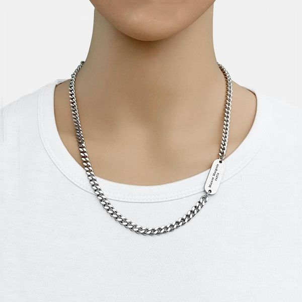 pendant necklaces fashion cold wind letter square brand necklace hip hop simple men and women street titanium steel clavicle chain, Silver
pendant necklaces fashion cold wind letter square brand necklace hip hop simple men and women street titanium steel clavicle chain, Silver