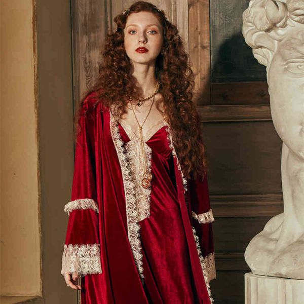 pyjamas robe ladies romantic set women nightgown winter night gown sleepwear elegant bride wine red ing ins vintage gqe3, Black;white
pyjamas robe ladies romantic set women nightgown winter night gown sleepwear elegant bride wine red ing ins vintage gqe3, Black;white
