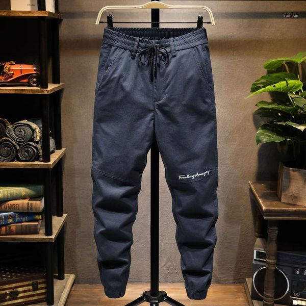 men 's summer thin casual pants stitching embroidered stretch loose tappered cropped harem men's, Black
men 's summer thin casual pants stitching embroidered stretch loose tappered cropped harem men's, Black
