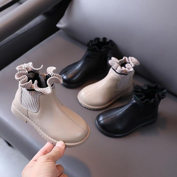 boots girls princess ankle children shoes autumn breathable kids baby ruffle pu leather toddler flat 03a, Black;grey
boots girls princess ankle children shoes autumn breathable kids baby ruffle pu leather toddler flat 03a, Black;grey