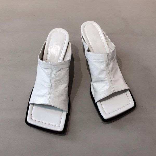 dress shoes sheepskin brand fashion women's kitten heels mules leather square open toe sandals women, Black
dress shoes sheepskin brand fashion women's kitten heels mules leather square open toe sandals women, Black