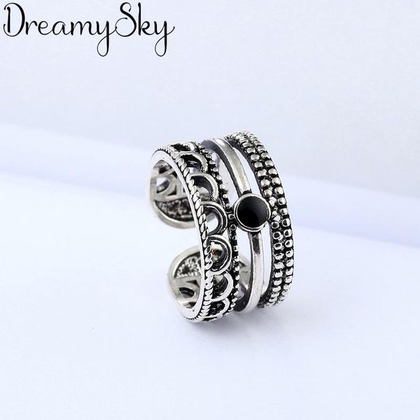 wedding rings personality punk retro 925 sterling silver black for women simple ladies adjustable size ring jewelry anillos, Slivery;golden
wedding rings personality punk retro 925 sterling silver black for women simple ladies adjustable size ring jewelry anillos, Slivery;golden