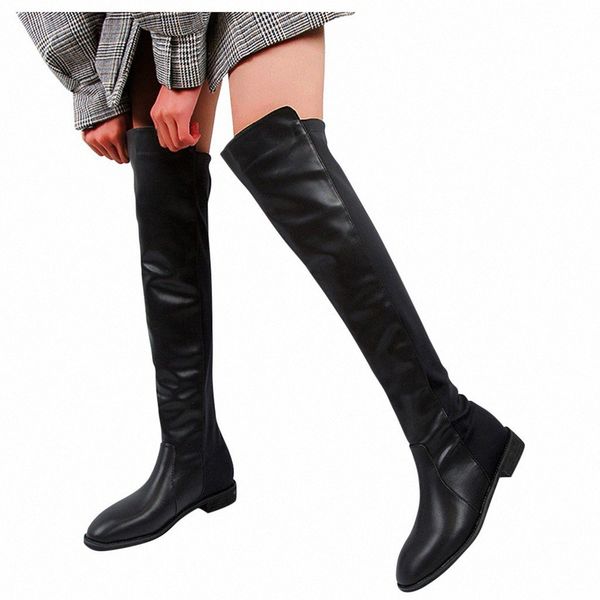 Womens Fashion Patch Leather Flock Slip On Warm Lining Med Heels Kneeth Boots Botines Mujer 2019 Tacon Bajo #y2 w9M0#, Black
Womens Fashion Patch Leather Flock Slip On Warm Lining Med Heels Kneeth Boots Botines Mujer 2019 Tacon Bajo #y2 w9M0#, Black