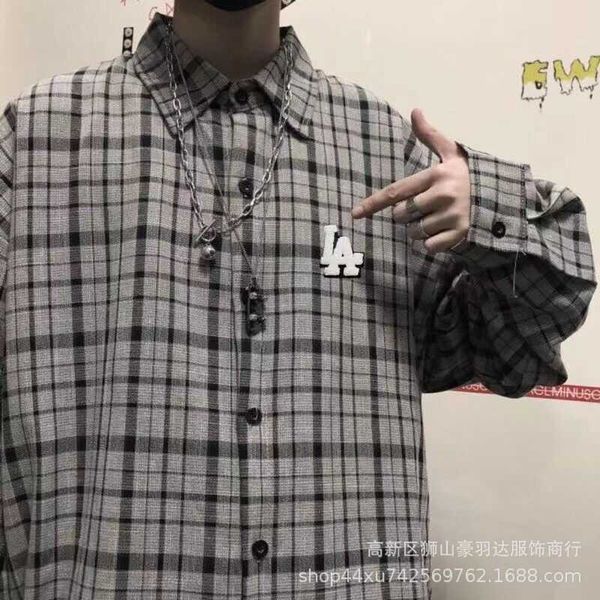 2021, mlbny, men's shirt, super fire simple plaid long sleeve necessary for high street cool, Black;brown
2021, mlbny, men's shirt, super fire simple plaid long sleeve necessary for high street cool, Black;brown