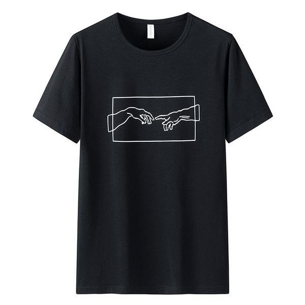 men's t-shirts 2021 summer fashion t-shirt casual tees brand short sleeve round neck solid, White;black
men's t-shirts 2021 summer fashion t-shirt casual tees brand short sleeve round neck solid, White;black