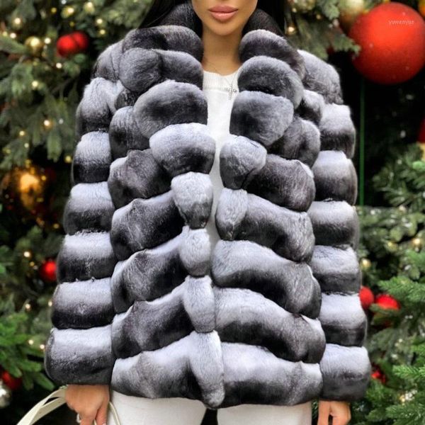 women's fur & faux medium length women natural rex coat winter fashion full pelt jacket turn-down collar luxury coats, Black
women's fur & faux medium length women natural rex coat winter fashion full pelt jacket turn-down collar luxury coats, Black