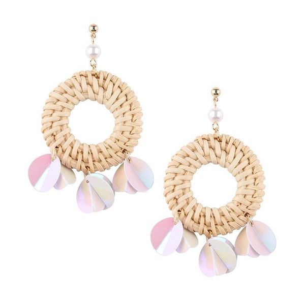 dangle & chandelier fashion 2021 trendy rattan knit handmade wooden geometric earring sequins round circle drop earrings, Silver
dangle & chandelier fashion 2021 trendy rattan knit handmade wooden geometric earring sequins round circle drop earrings, Silver