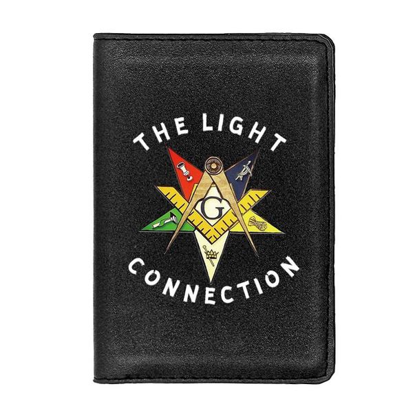 card holders personality masonic passport cover classic leather men women id travel holder wallet, Brown;gray
card holders personality masonic passport cover classic leather men women id travel holder wallet, Brown;gray