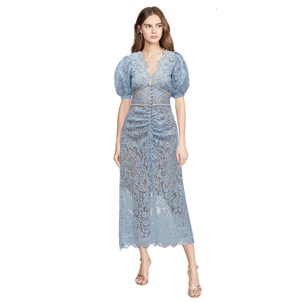 dresses 2021 year women early spring v neck short sleeve light blue pencil lace runway midi party, Black;gray
dresses 2021 year women early spring v neck short sleeve light blue pencil lace runway midi party, Black;gray