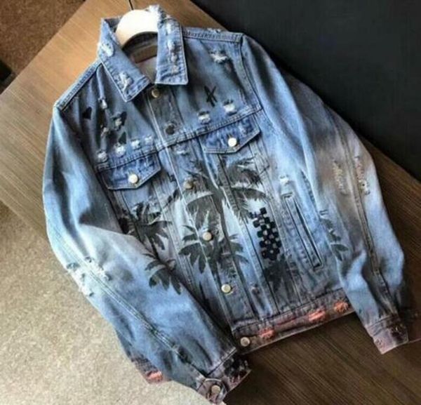 men's jackets mens summer denim jacket printed ripped frayed hip hop jean coat slim fit s49i, Black;brown
men's jackets mens summer denim jacket printed ripped frayed hip hop jean coat slim fit s49i, Black;brown