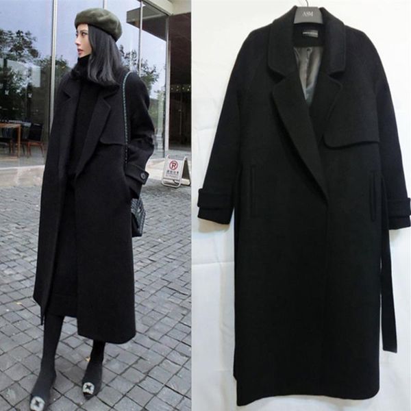 women's wool & blends korean coat winter women cashmere jacket 2021 fashion long loose woolen black slim long-sleeved outerwear
women's wool & blends korean coat winter women cashmere jacket 2021 fashion long loose woolen black slim long-sleeved outerwear
