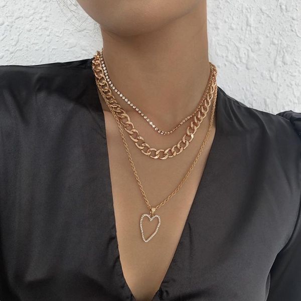 chains lalynnly female luxury multilayer hollow heart pendant metal clavicle chain necklace for women girls party jewelry choker n8875, Silver
chains lalynnly female luxury multilayer hollow heart pendant metal clavicle chain necklace for women girls party jewelry choker n8875, Silver