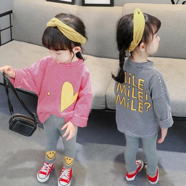 1-6 y girl spring autumn two-piece style letter printing striped loose sweat shirt t-shirt + leggings quality child clothing sets, White
1-6 y girl spring autumn two-piece style letter printing striped loose sweat shirt t-shirt + leggings quality child clothing sets, White