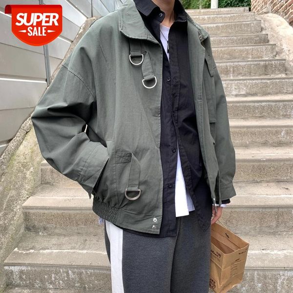 2020 men's fashion trend outerwear loose streetwear bomber jacket green/khaki color coat handsome student windbreaker size -xl #zz6r, White;black 
2020 men's fashion trend outerwear loose streetwear bomber jacket green/khaki color coat handsome student windbreaker size -xl #zz6r, White;black