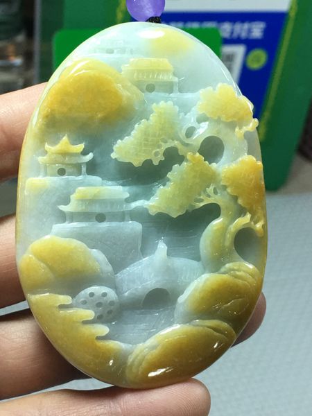 natural myanmar a handcarved landscape jadeite emperor green pendant necklace pendants jewelry jade necklaces, Silver
natural myanmar a handcarved landscape jadeite emperor green pendant necklace pendants jewelry jade necklaces, Silver