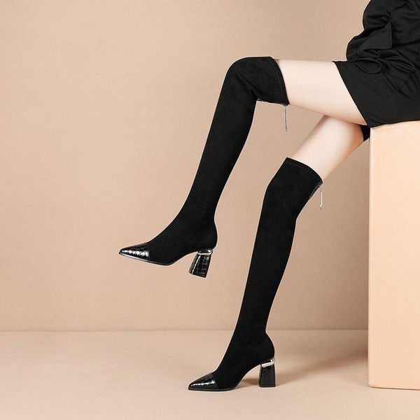 boots over the knee women shoes high heel black for fashion spring autumn heels pointed toe
boots over the knee women shoes high heel black for fashion spring autumn heels pointed toe