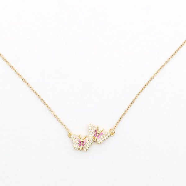pendant necklaces 1 piece stainless steel & copper micro paved necklace exquisite butterfly animal multicolour wedding jewelry 48cm long, Silver
pendant necklaces 1 piece stainless steel & copper micro paved necklace exquisite butterfly animal multicolour wedding jewelry 48cm long, Silver