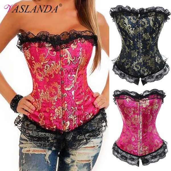 women bustiers & corsets floral lace overbust corset boned waist cincher bustier satin corselet gothic jacquard korset
women bustiers & corsets floral lace overbust corset boned waist cincher bustier satin corselet gothic jacquard korset