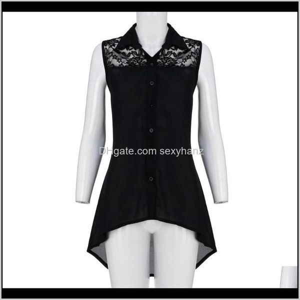 & clothing apparel drop delivery 2021 women fashion plus size lace high low s asymmetric sleeveless shirts womens and blouses blusas muj, White
& clothing apparel drop delivery 2021 women fashion plus size lace high low s asymmetric sleeveless shirts womens and blouses blusas muj, White