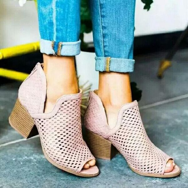 sandals style large size 43 fish mouth mesh for women's summer chunky heel high back zipper xmyq, Black
sandals style large size 43 fish mouth mesh for women's summer chunky heel high back zipper xmyq, Black