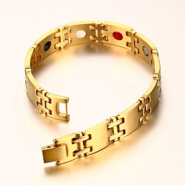 link, chain steel magnetic bracelet benefits 12mm wrist band energy male hand stainless men arthritis, Black
link, chain steel magnetic bracelet benefits 12mm wrist band energy male hand stainless men arthritis, Black