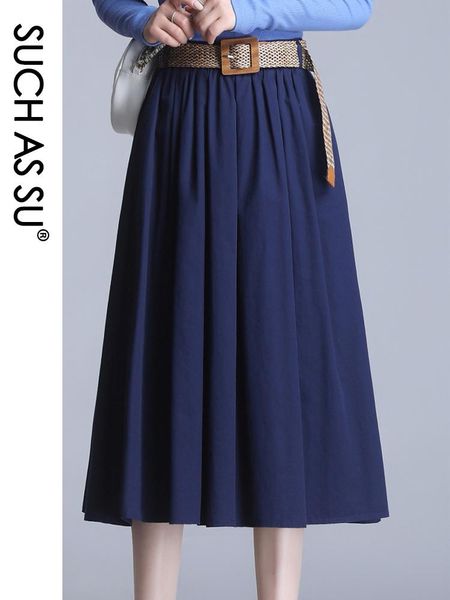 su women black blue khaki elastic high waist pockets skirts spring summer s-3xl size female mid-long nylon cotton skirt
su women black blue khaki elastic high waist pockets skirts spring summer s-3xl size female mid-long nylon cotton skirt