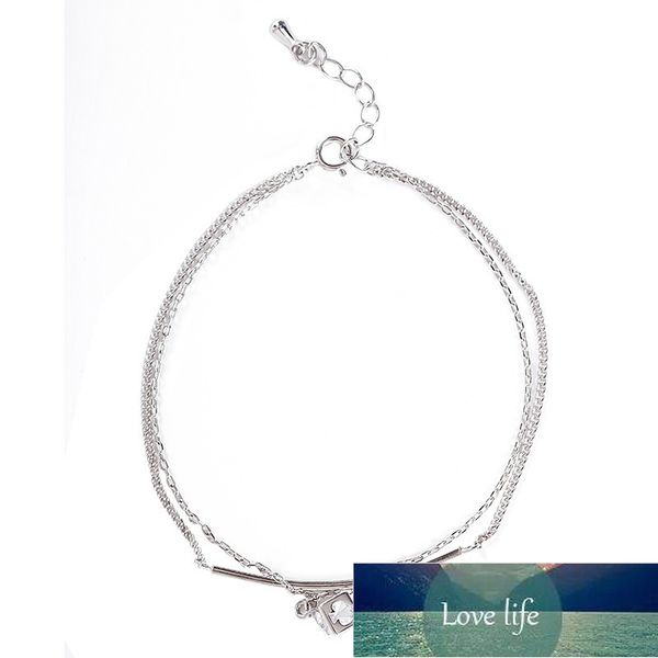 925 sterling silver zircon charm adjustable bracelet double layer bracelet for wedding gift fashion jewelry s-b54, Golden;silver
925 sterling silver zircon charm adjustable bracelet double layer bracelet for wedding gift fashion jewelry s-b54, Golden;silver